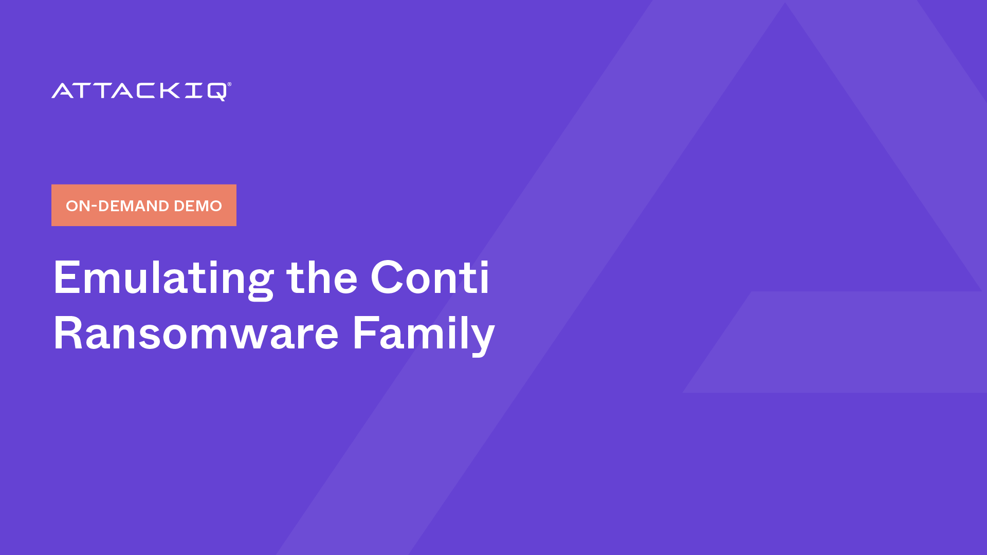 Emulating the Conti Ransomware Family Demo